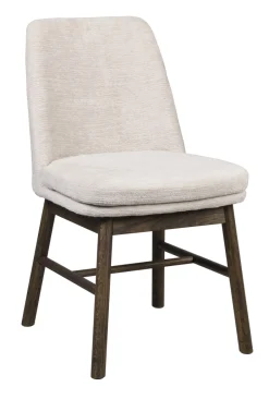 Amesbury (ruokatuoli vaalea beige kangas/ruskea tammi jalat)