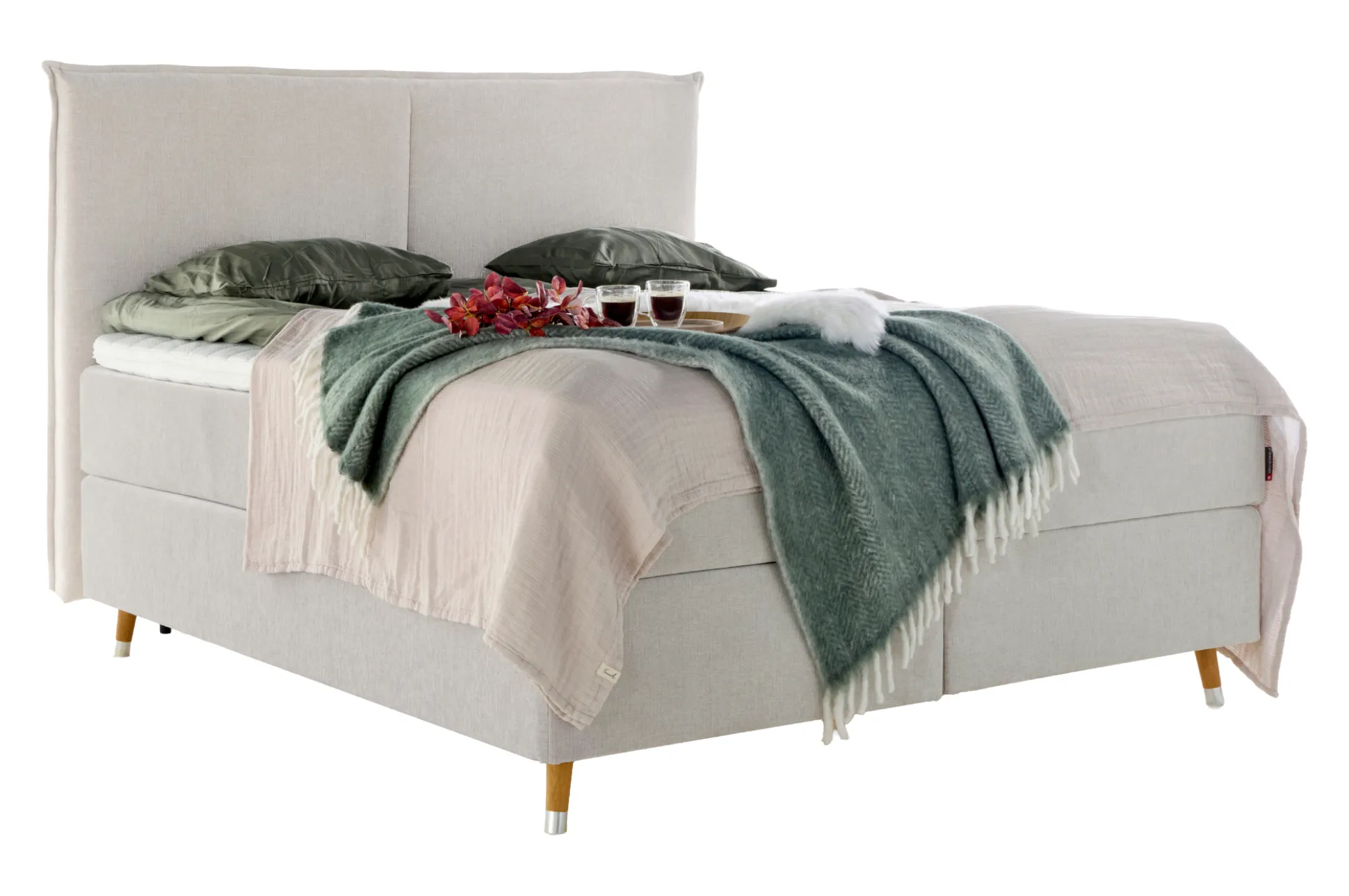 Asko Bonnell Balance (jenkkisänky 5-vyöh. 160x200cm medium beige (sis. relax pp + pääty))