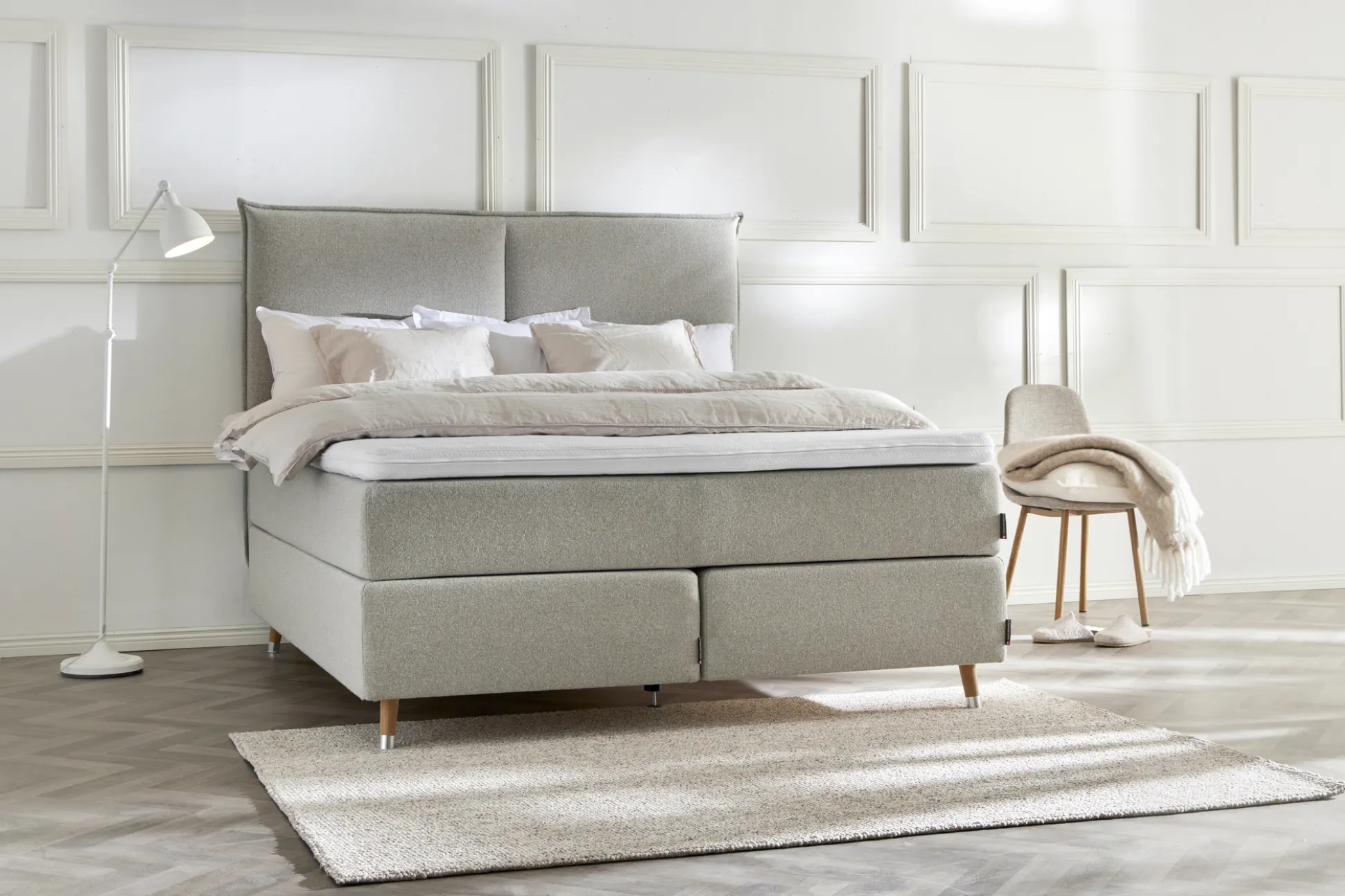 Asko Bonnell Balance (jenkkisänky 5-vyöh. 160x200cm hard beige (sis. 6cm älyvaahto pp + pääty))