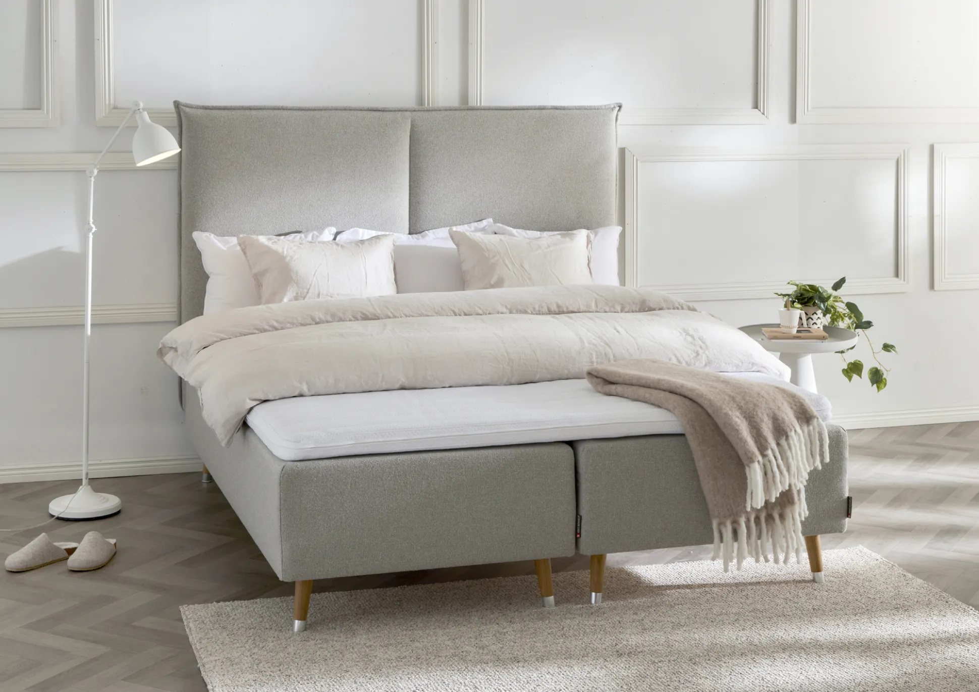 Asko Bonnell Balance (runkopatja 160x200cm medium beige sis. 6cm älyvaahto-petauspatja + pääty)