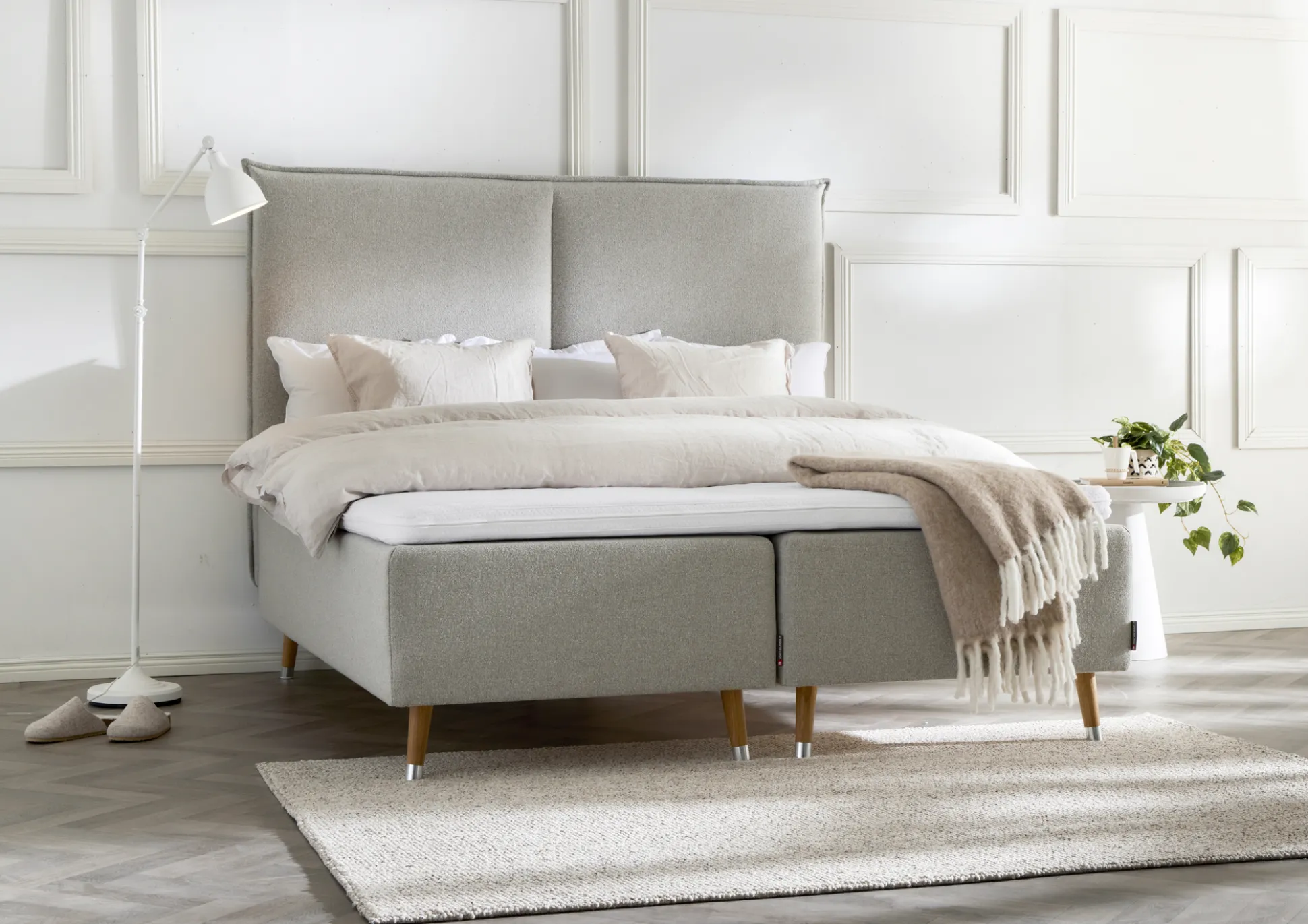 Asko Bonnell Balance (runkopatja 160x200cm medium beige sis. 8cm älyvaahto-petauspatja + pääty)