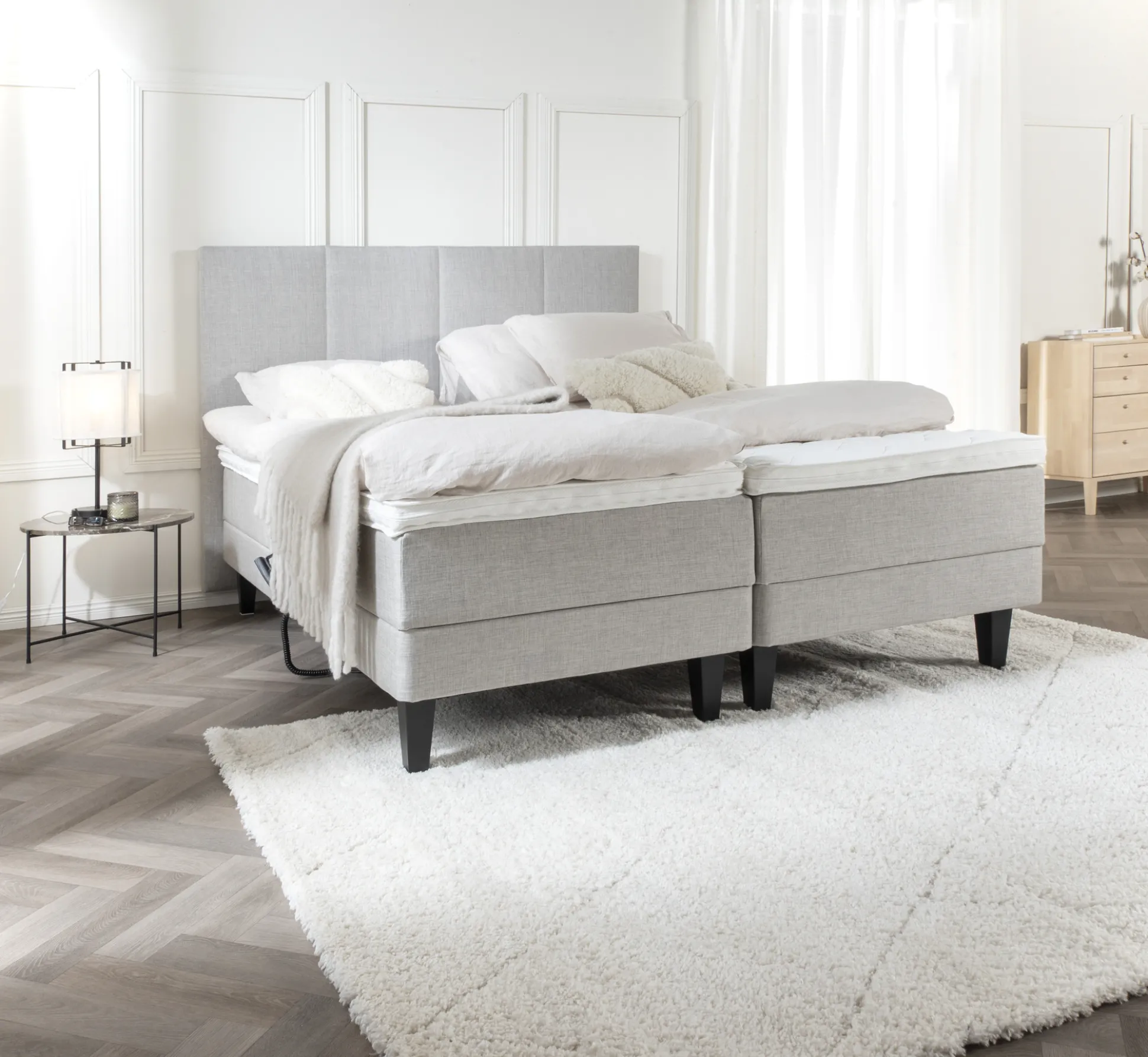 Asko Bonnell Basic (moottorisänky 160x200cm sis. Basic petauspatja + pääty)