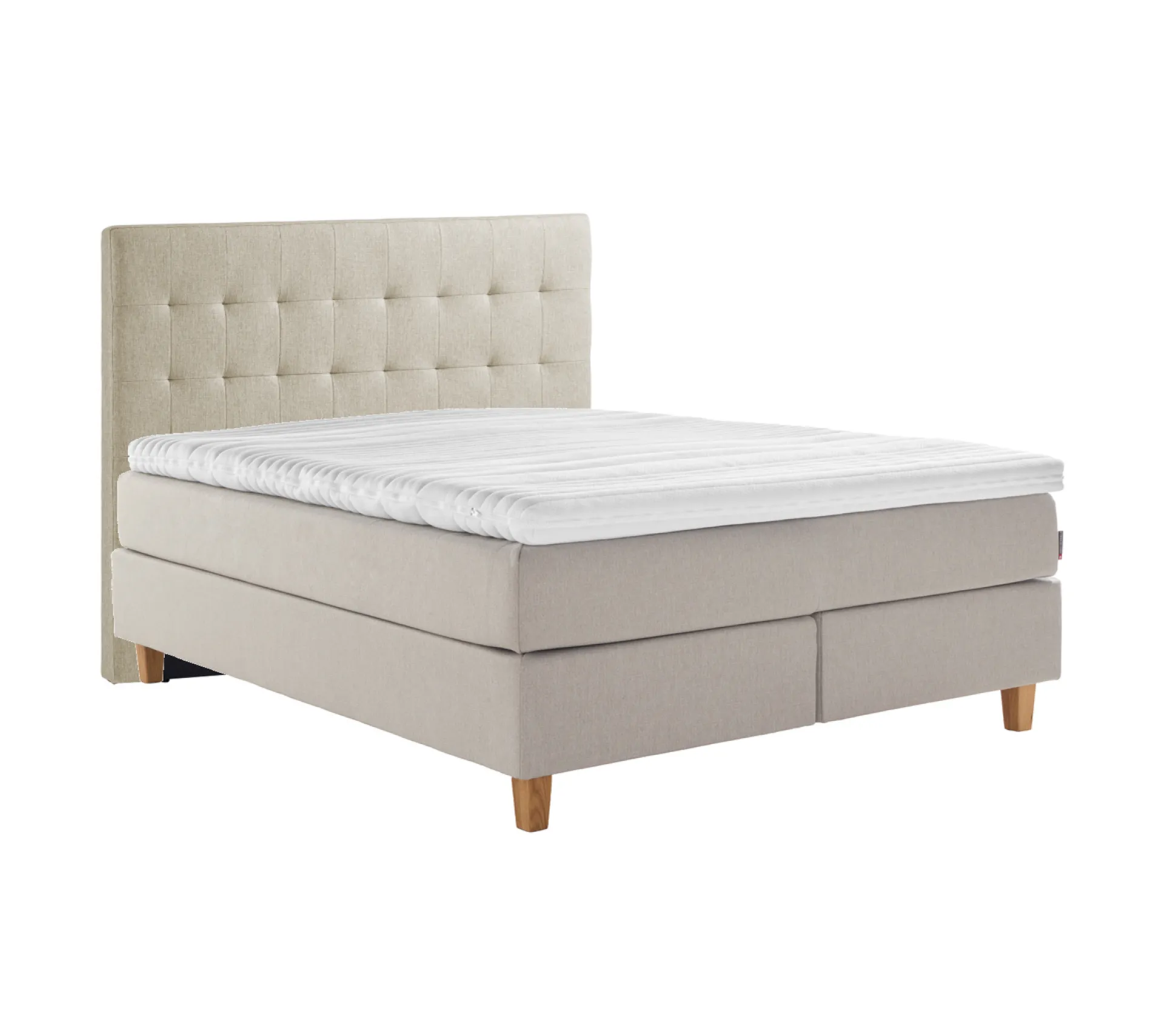 Asko Bonnell Dreamflow (jenkkisänky vyöhyke 160x200cm hard beige (sis. 6cm älyvaahto pp + pikkuruutu pääty))
