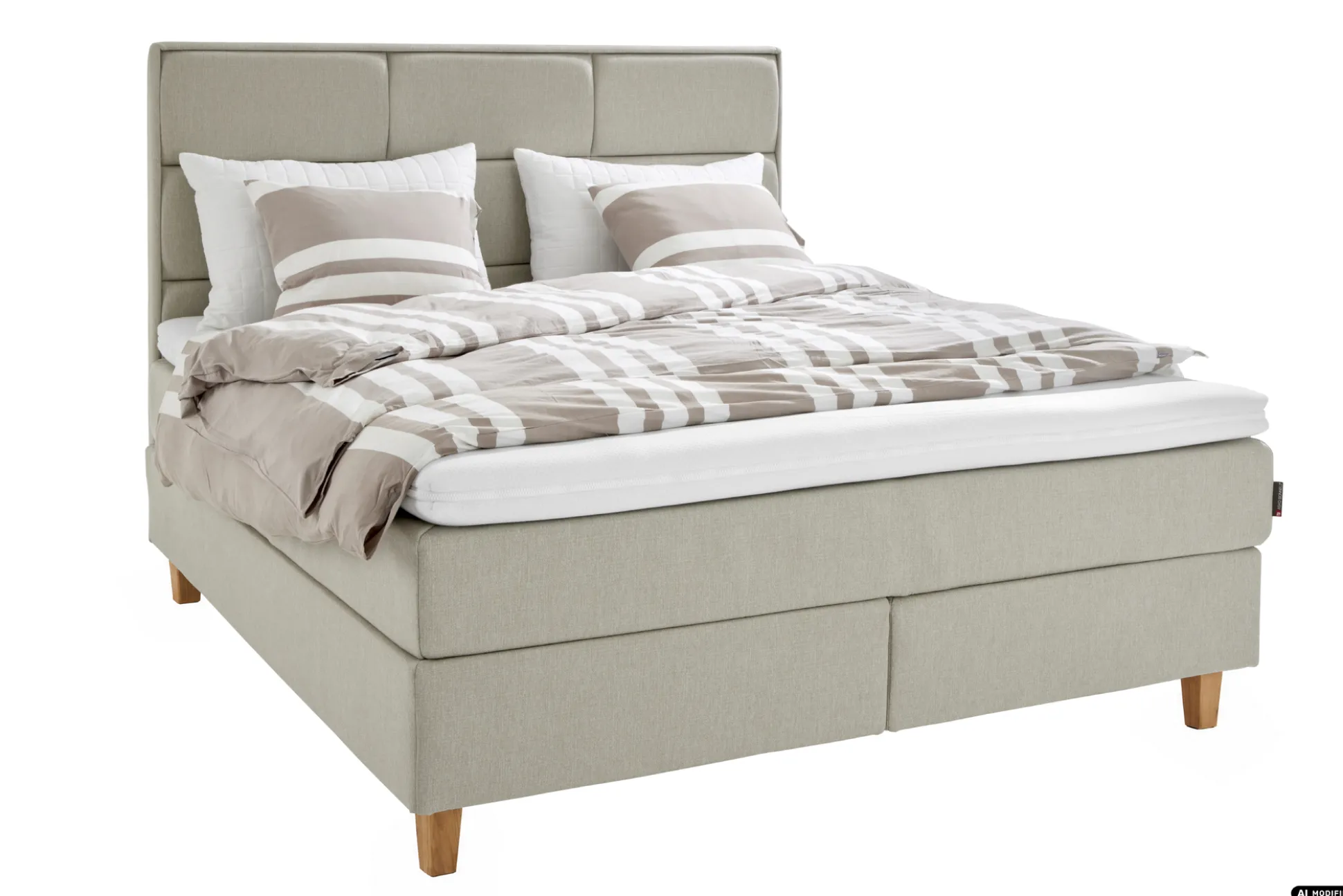 Asko Bonnell Dreamflow (jenkkisänky vyöhyke 160x200cm hard beige (sis. 6cm älyvaahto pp + isoruutu pääty))