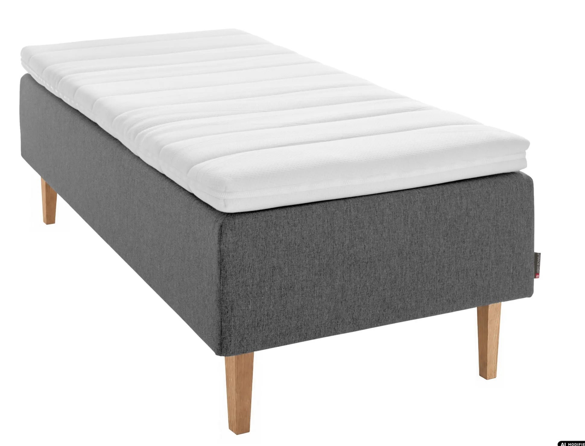 Asko Bonnell Dreamflow (runkopatja 90x200cm medium, tummanharmaa sis. 8cm älyvaahto-petauspatja)