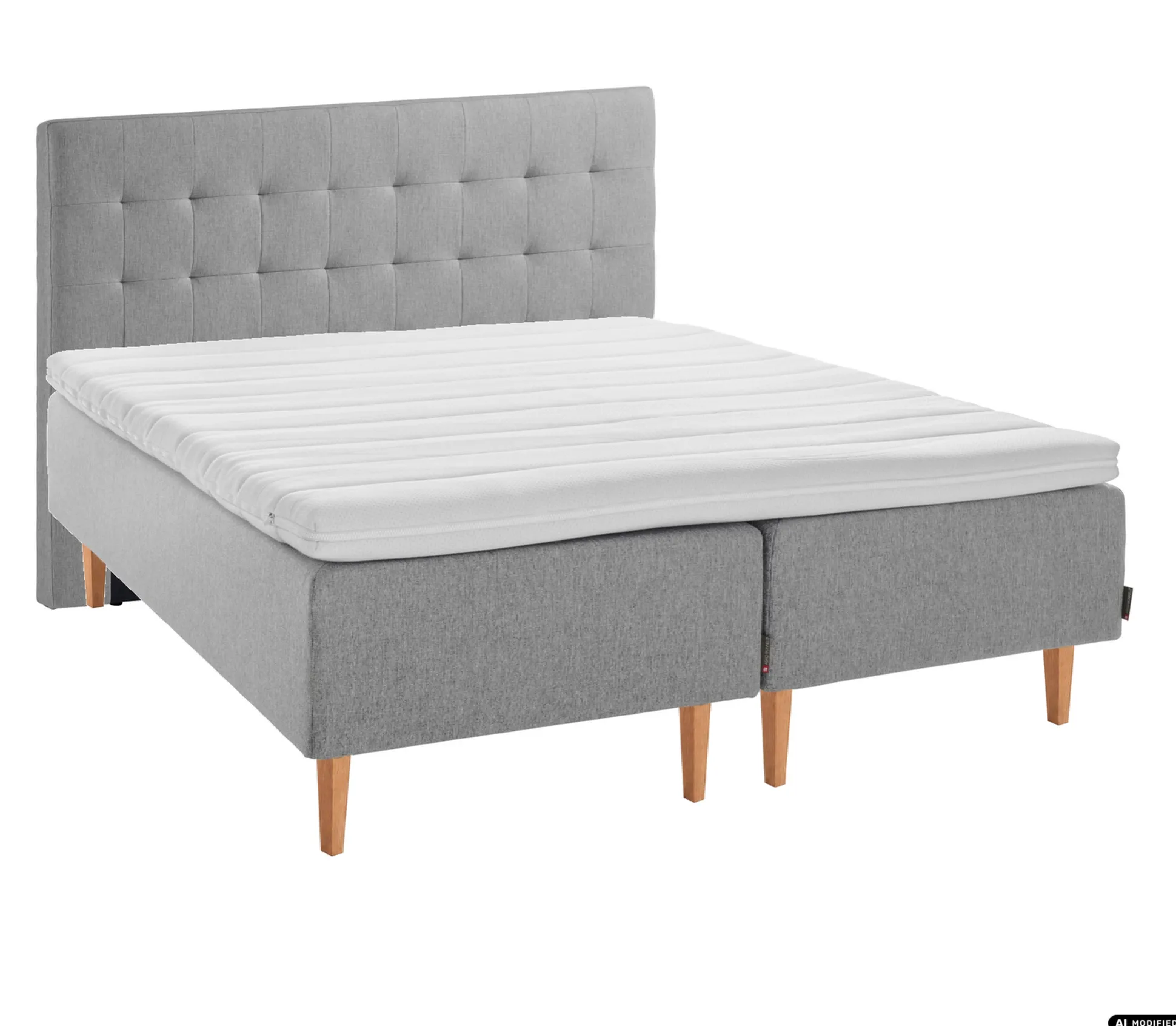 Asko Bonnell Dreamflow (runkopatja 180x210cm hard, harmaa sis. 8cm älyvaahto-petauspatja + pikkuruutu-pääty)