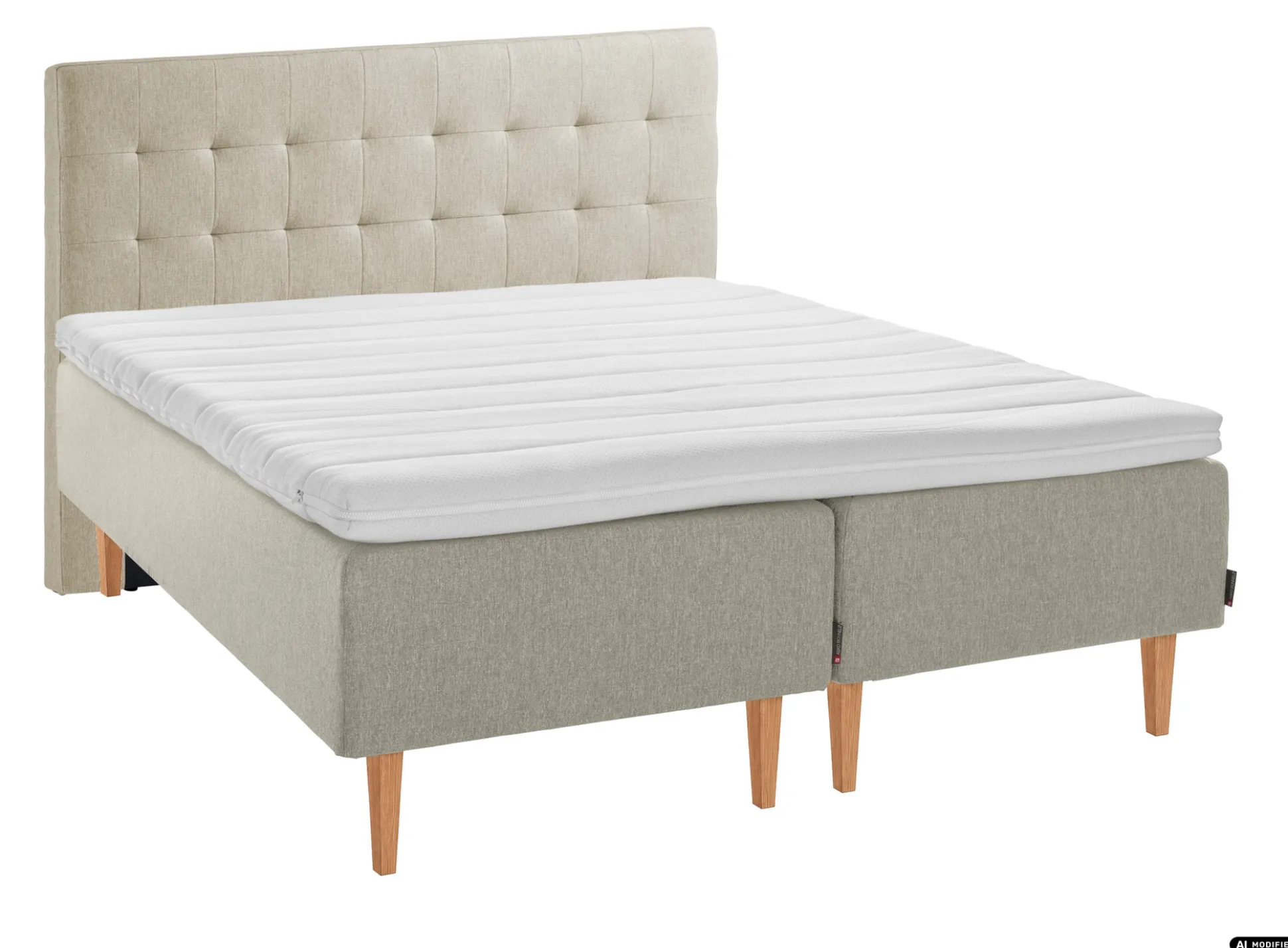 Asko Bonnell Dreamflow (runkopatja 180x210cm medium/hard, beige sis. 8cm älyvaahto-petauspatja + pikkuruutu-pääty)