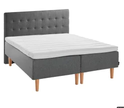 Asko Bonnell Dreamflow (runkopatja 180x210cm medium/hard, tummanharmaa sis. 8cm älyvaahto-petauspatja + pikkuruutu-pääty)