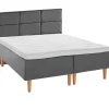 Asko Bonnell Dreamflow (runkopatja 180x210cm hard, tummanharmaa sis. 8cm älyvaahto-petauspatja + isoruutu-pääty)