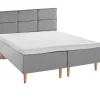 Asko Bonnell Dreamflow (runkopatja 180x210cm medium/hard, harmaa sis. 8cm älyvaahto-petauspatja + isoruutu-pääty)