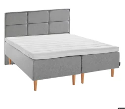 Asko Bonnell Dreamflow (runkopatja 180x210cm medium/hard, harmaa sis. 8cm älyvaahto-petauspatja + isoruutu-pääty)