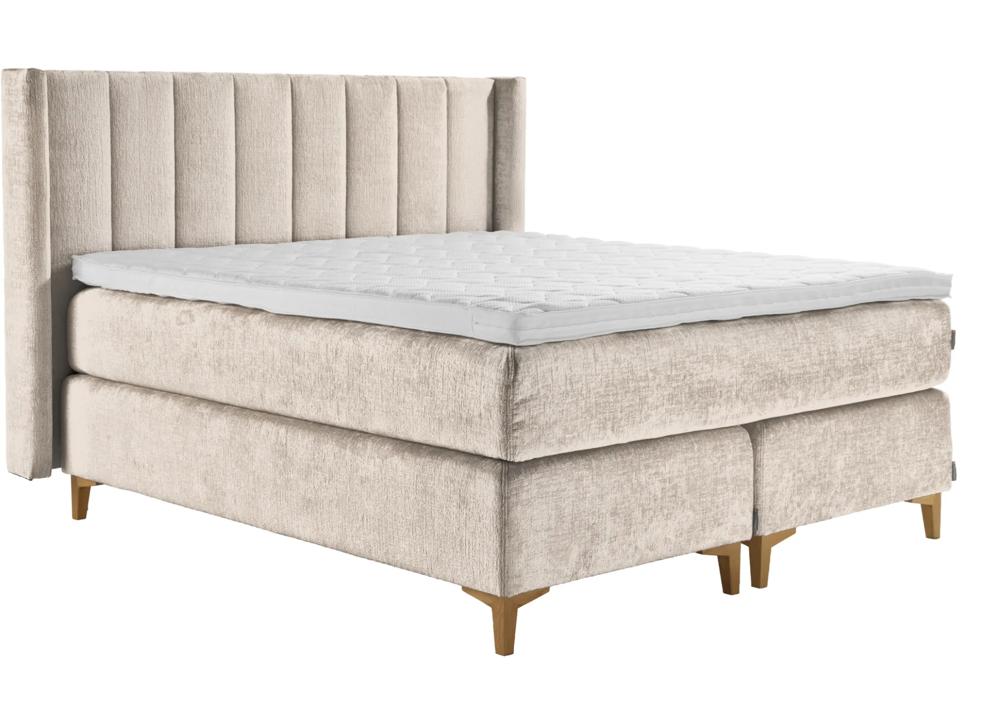 Asko Bonnell Harmony (jenkkisänky 180x200cm hard/hard, Unic 4 hiekka, sis. Ergo-petauspatja + pääty)