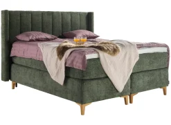 Asko Bonnell Harmony (jenkkisänky 160x200cm hard/hard, Unic 15 tummanvihreä, sis. Basic-petauspatja + pääty)