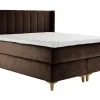 Asko Bonnell Harmony (jenkkisänky 160x200cm hard/hard, Unic 9 tummanruskea, sis. Superhard-petauspatja + pääty)