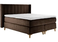 Asko Bonnell Harmony (jenkkisänky 160x200cm hard/hard, Unic 9 tummanruskea, sis. Superhard-petauspatja + pääty)