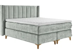 Asko Bonnell Harmony (jenkkisänky 160x200cm hard/hard, Unic 20 vaaleanvihreä, sis. Superhard-petauspatja + pääty)
