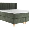 Asko Bonnell Harmony (jenkkisänky 160x200cm hard/hard, Unic 15 tummanvihreä, sis. Supersoft-petauspatja + pääty)
