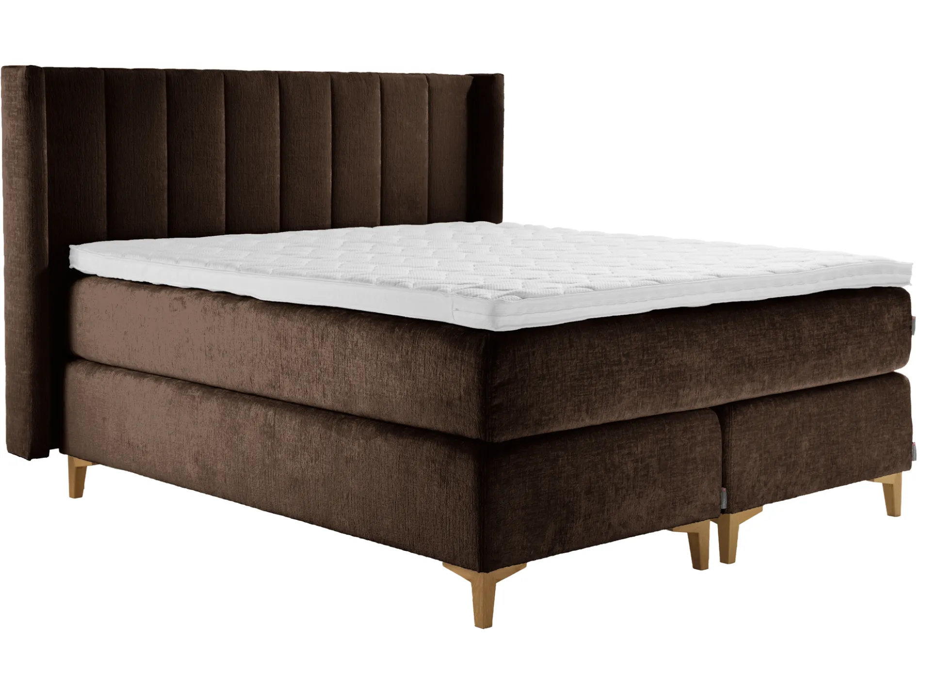 Asko Bonnell Harmony (jenkkisänky 160x200cm hard/hard, Unic 9 tummanruskea, sis. Harmony-petauspatja + pääty)