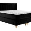 Asko Bonnell Harmony (jenkkisänky 160x200cm hard/hard, Unic 26 musta, sis. Supersoft-petauspatja + pääty)