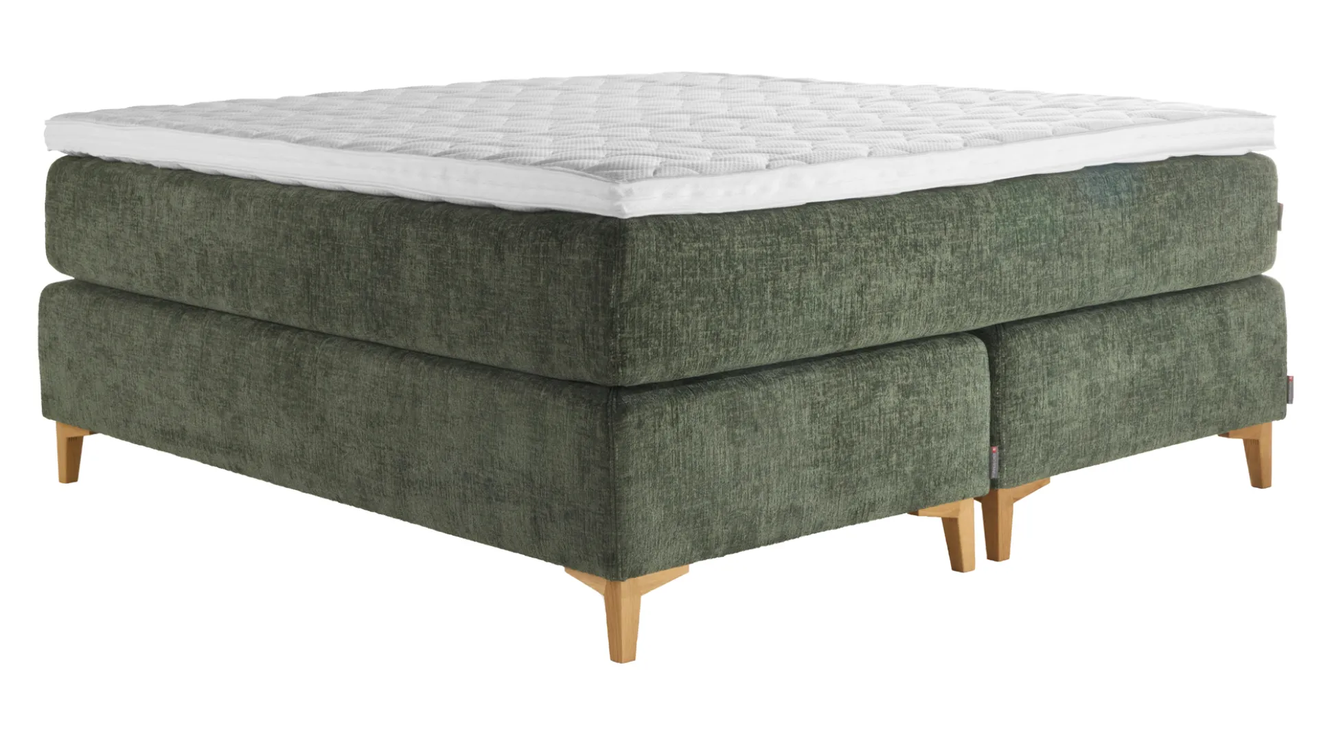 Asko Bonnell Harmony (jenkkisänky 160x200cm hard/hard, Unic 15 tummanvihreä, sis. Basic-petauspatja)