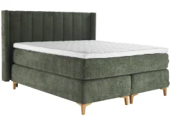 Asko Bonnell Harmony (jenkkisänky 160x200cm hard/hard, Unic 15 tummanvihreä, sis. Comfort-petauspatja + pääty)