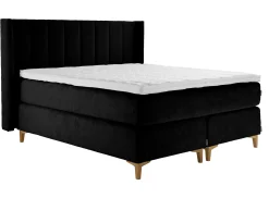 Asko Bonnell Harmony (jenkkisänky 160x200cm hard/hard, Unic 26 musta, sis. Basic-petauspatja + pääty)