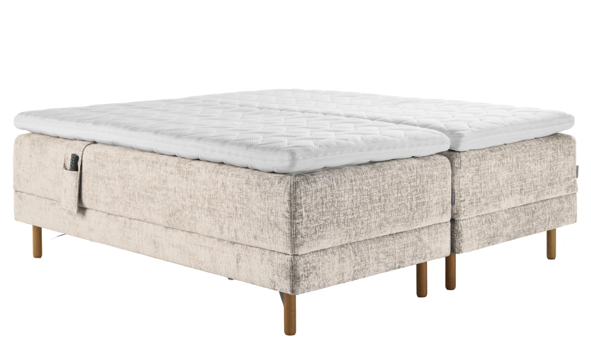 Asko Bonnell Harmony (moottorisänky 180x200cm medium/hard, Unic 4 hiekka, sis. Supersoft-petauspatja + pääty)
