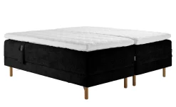 Asko Bonnell Harmony (moottorisänky 180x200cm medium/medium, Unic 26 musta, sis. halkio Memory Soft -petauspatja + pääty)
