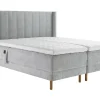 Asko Bonnell Harmony (moottorisänky 180x200cm hard/hard, Unic 23 vaaleanharmaa, sis. Superhard-petauspatja + pääty)