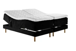 Asko Bonnell Harmony (moottorisänky 180x200cm medium/medium, Unic 26 musta, sis. Basic-petauspatja)