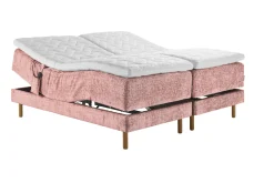 Asko Bonnell Harmony (moottorisänky 180x200cm medium/medium, Unic 19 roosa, sis. Basic-petauspatja)