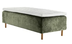 Asko Bonnell Harmony (runkopatja 80x200cm medium, Unic 15 tummanvihreä, sis. Basic-petauspatja)