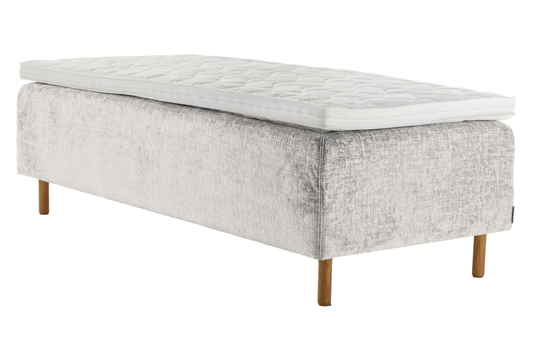 Asko Bonnell Harmony (runkopatja 80x200cm medium, Unic 23 vaaleanharmaa, sis. Basic-petauspatja)