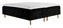 Asko Bonnell Harmony (runkopatja 160x200cm hard/hard, Unic 26 musta, Superhard-petauspatja)