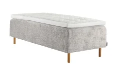 Asko Bonnell Harmony (runkopatja 90x200cm medium, Unic 23 vaaleanharmaa, sis. Comfort-petauspatja)