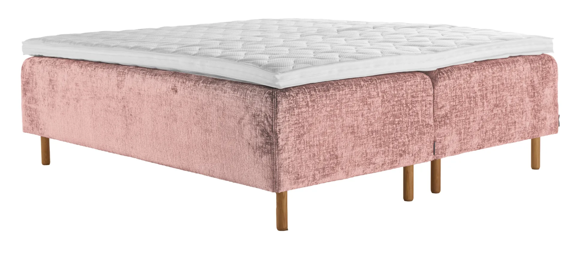 Asko Bonnell Harmony (runkopatja 180x200cm medium/medium, Unic 19 roosa, sis. Ergo-petauspatja + pääty)