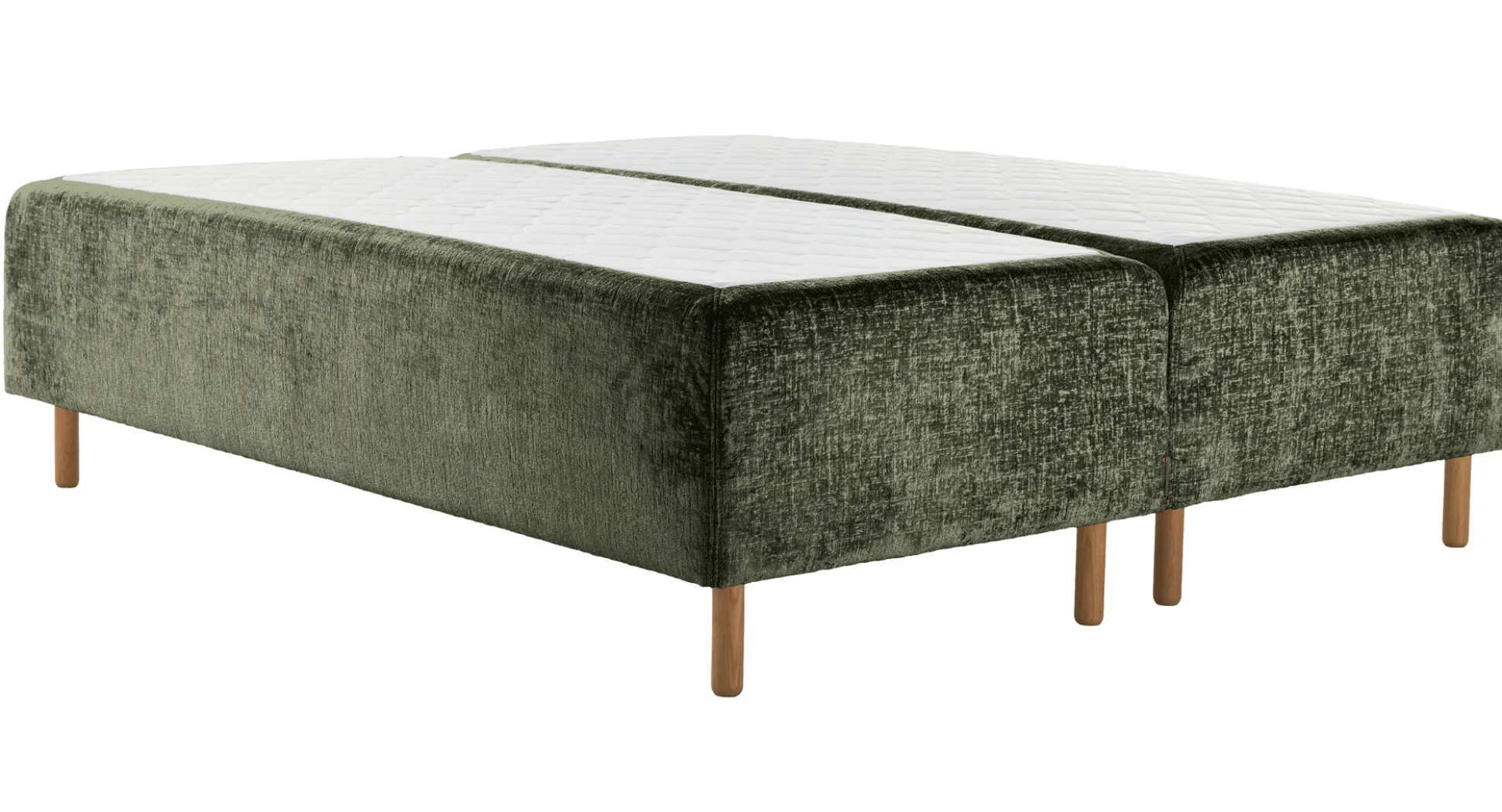 Asko Bonnell Harmony (runkopatja 180x200cm hard/hard, Unic 15 tummanvihreä, sis. pääty (ei sis. petauspatjaa))