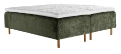 Asko Bonnell Harmony (runkopatja 180x200cm hard/hard, Unic 15 tummanvihreä, sis. Basic-petauspatja + pääty)
