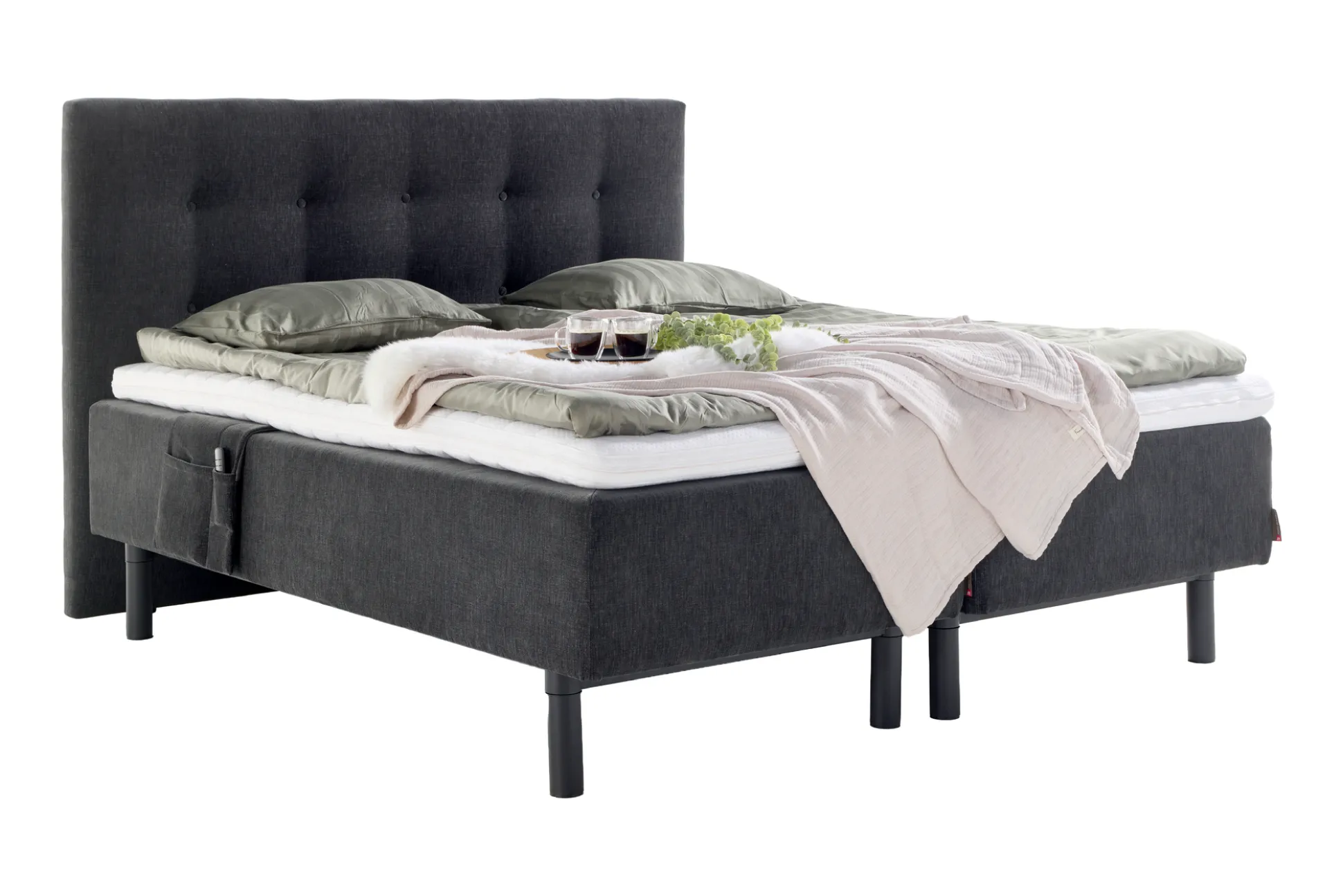 Asko Bonnell Relax (moottorisänky 5-vyöh. 180x200cm medium/hard hiili (sis. 8cm älyvaahto pp + relax pääty))