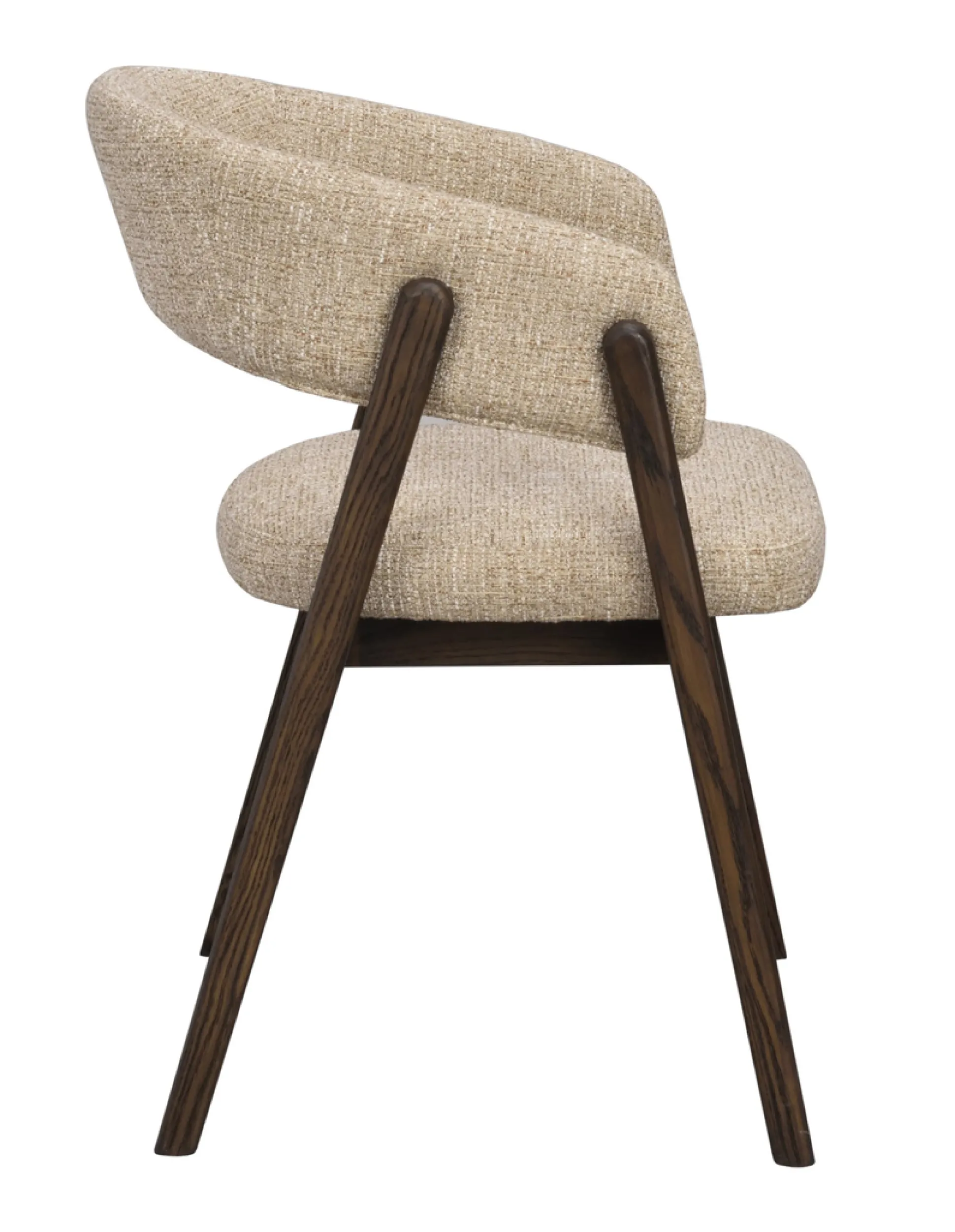 Barnaby (ruokatuoli käsinojilla tumma beige/ruskea)