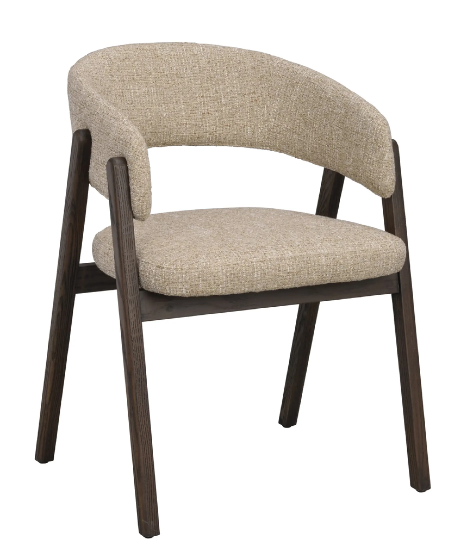 Barnaby (ruokatuoli käsinojilla tumma beige/ruskea)