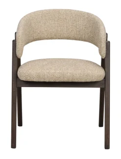 Barnaby (ruokatuoli käsinojilla tumma beige/ruskea)