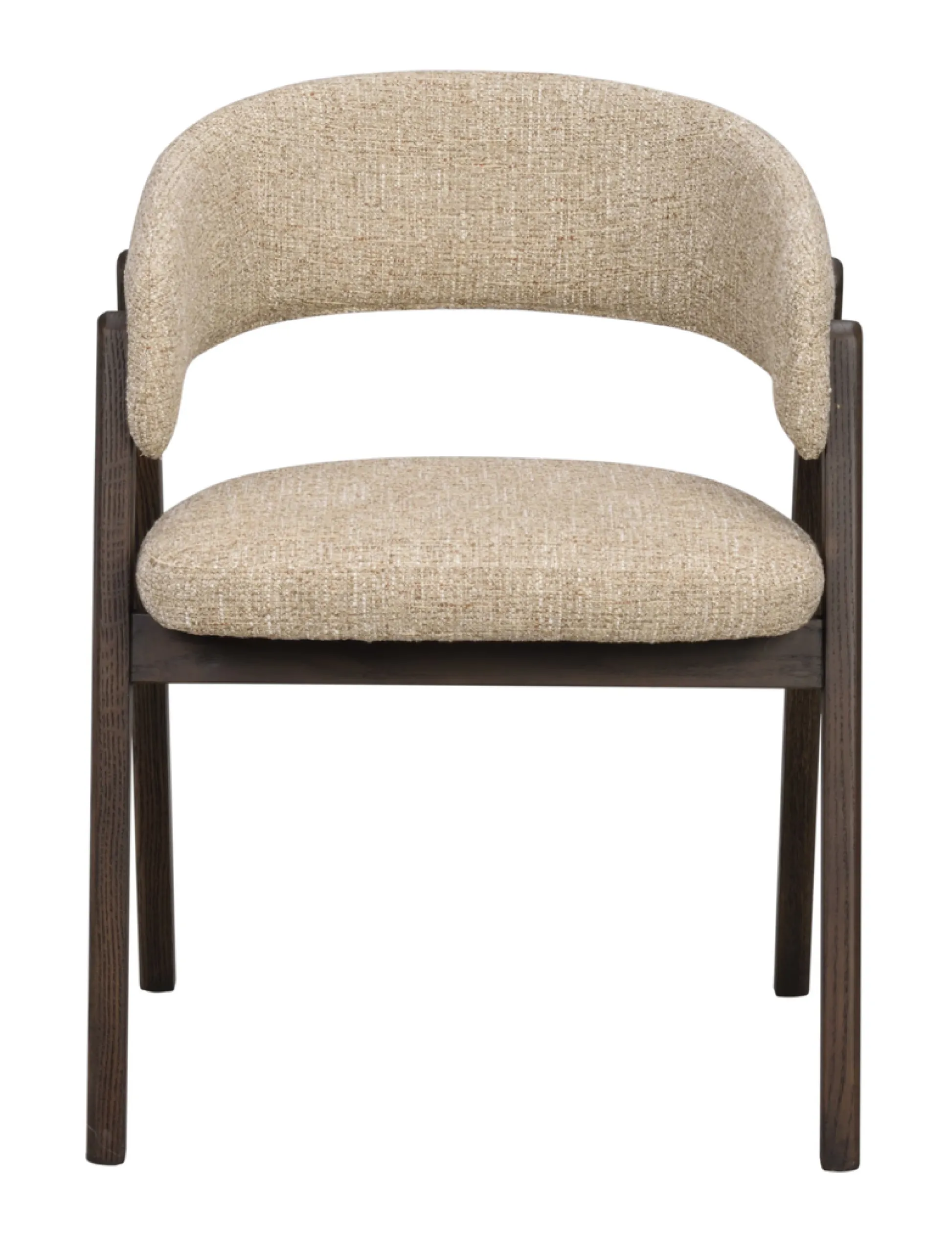 Barnaby (ruokatuoli käsinojilla tumma beige/ruskea)