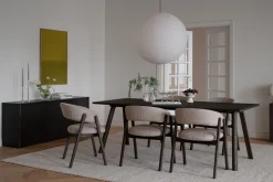 Barnaby (ruokatuoli käsinojilla tumma beige/ruskea)