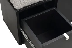 Confetti (penkki 2ltk musta tammi/harmaa lampaankarvajäljitelmä)