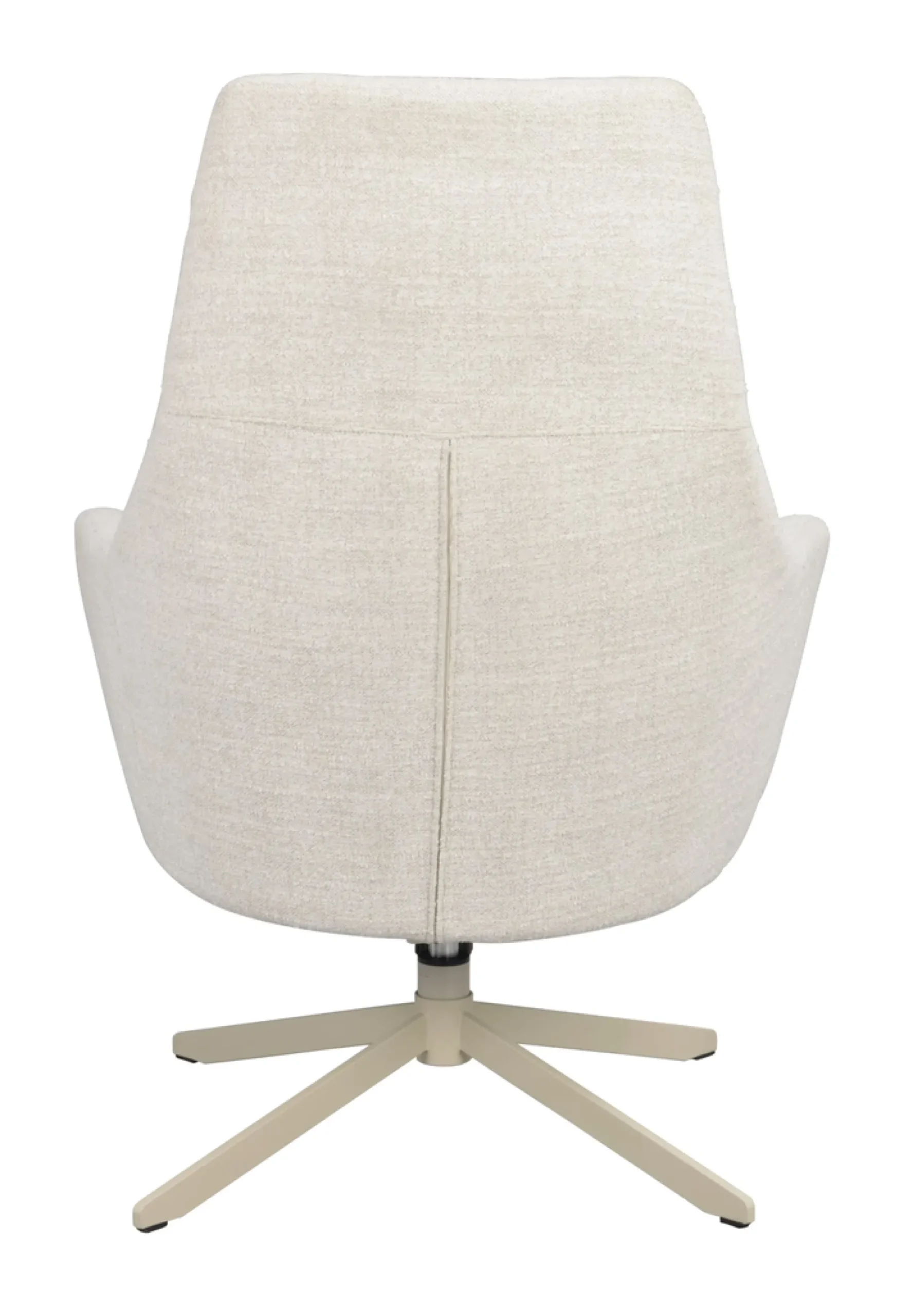 Conroe (lepotuoli vaalea beige kangas/beige metalli pyörivä)