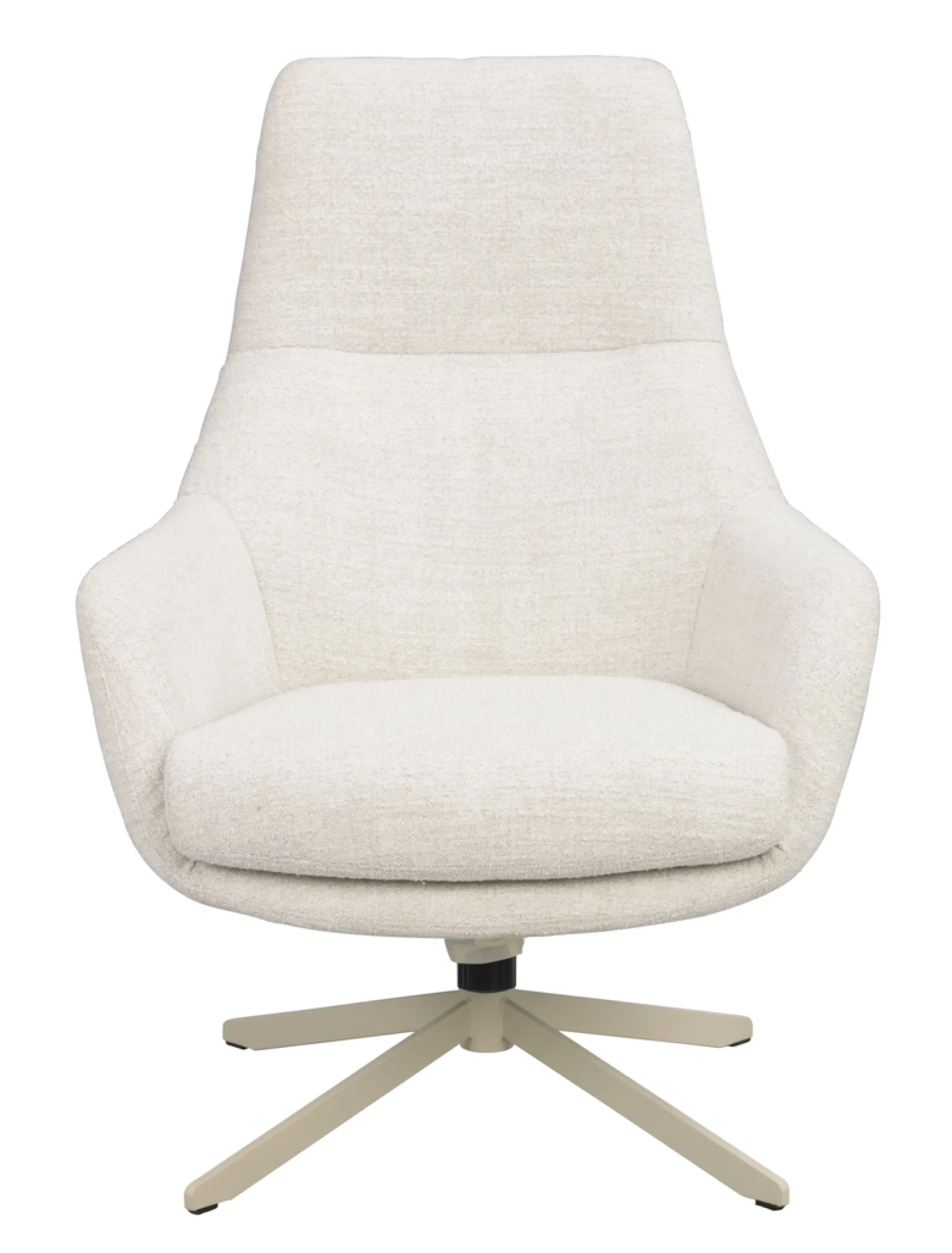 Conroe (lepotuoli vaalea beige kangas/beige metalli pyörivä)