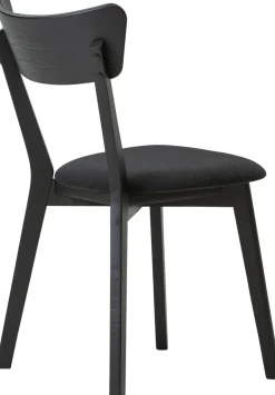 Denny (ruokapöydän tuoli musta saarni / musta kangasistuin)
