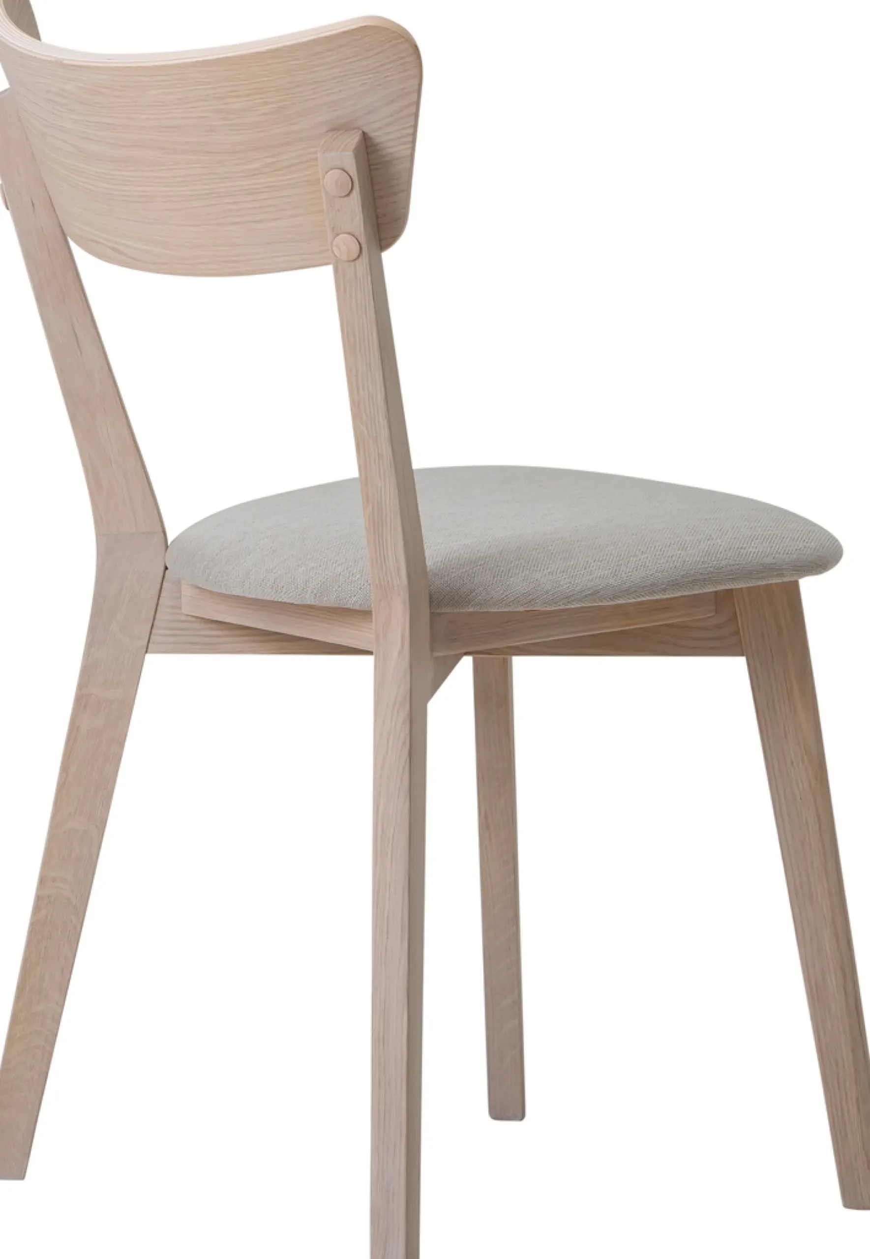 Denny (ruokapöydän tuoli nordic tammi / beige kangasistuin)