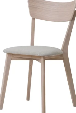 Denny (ruokapöydän tuoli nordic tammi / beige kangasistuin)